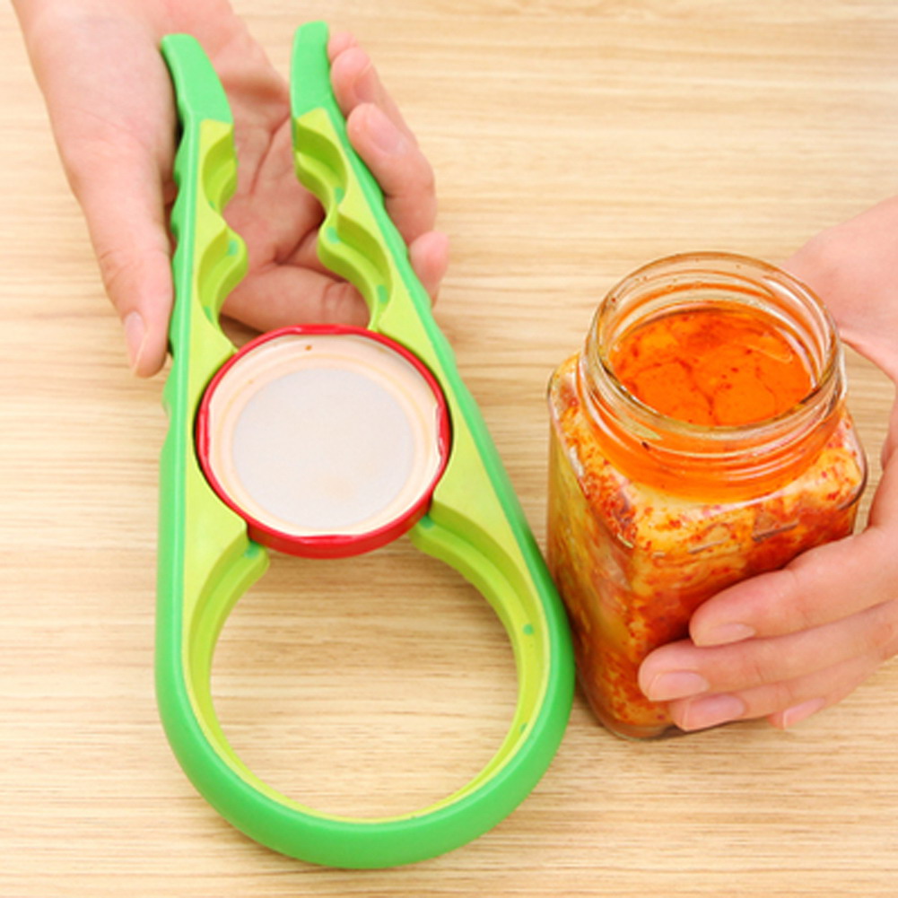 Multi-purpose 4 in 1 Can Opener Jar Opener Bottle Lid Gripp Gourd